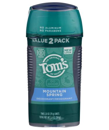 Mountain Spring Long Lasting Stick Deodorant Twin Pack