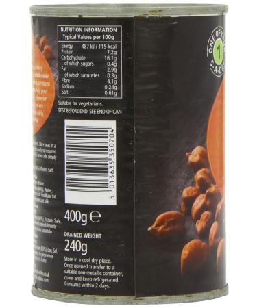 KTC Brown Chickpeas 12 Pack (400g) - Premium Quality Canned Chickpeas for International Shipping - Buy Online on GoSupps.com