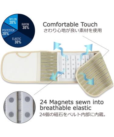 Shop Felicity Magnetic Waist Belt - Beige Medium | Collections Etc - International Shipping Available - Buy Online on GoSupps.com