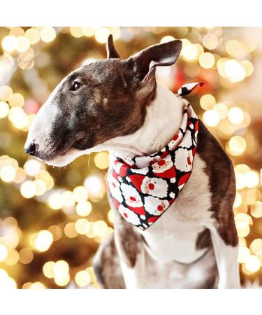 Suoxu Dog Christmas Bandana & Party Hat Set | Triangle Scarf & Festive Outfit for Dogs | Santa Claus Snowflake Design | Ideal Holiday Gift & Decoration - Buy Online on GoSupps.com