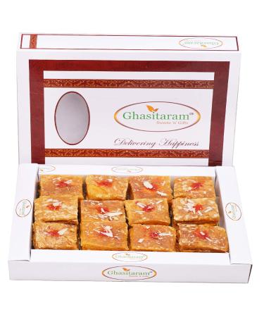 Ghasitaram Gift Holi Gifts Puffed Dryfruit Pastry Bites 400 GMS |Gift for Diwali Holi Rakhi Valentine Christmas Birthday Anniversary Her Him|