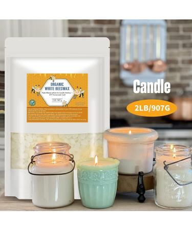 2 LB White Pure Beeswax Pellets - Triple Filtered for Skin, Hair, and DIY Care - Candle and Soap Making Supplies - Buy Online on GoSupps.com