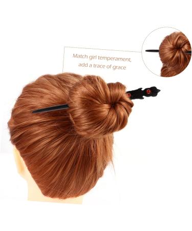 Beavorty Carved Ebony Hairpin Sandalwood Hair Sticks for Women wooden vintage hair sticks Hair Clips jade hair pins bride headpieces for wedding wood hair pin bun Chinese style Miss - Buy Online on GoSupps.com