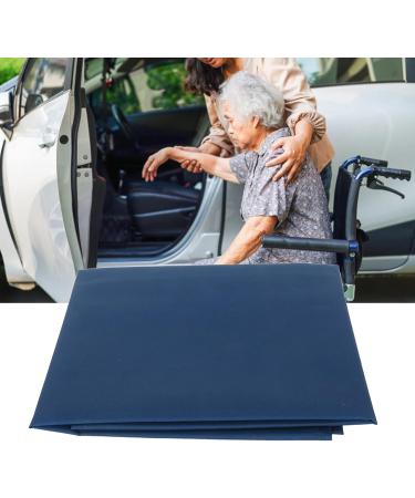 Transfer Mat for Seniors - Lightweight Nylon 45x45 cm Non-Slip Stability Shiny Coating - Dark Blue - Buy Online on GoSupps.com