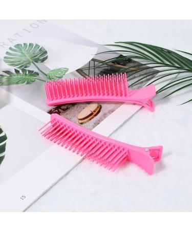 Giantree Hairdresser Non-Slip Hair Clips Comb Grip Clips for Hair Section Styling Hair Parting Combs Clips for Professional Salon Home Styling Section Haircuts Colouring Hair (Pink) - Buy Online on GoSupps.com