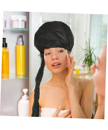 OHPHCALL 2pcs Dry Hair Cap Conditioning Cap Steamer Caps Salon-use Hats Cappy Hat Thermal Heat Cap Black 190t - Buy Online on GoSupps.com