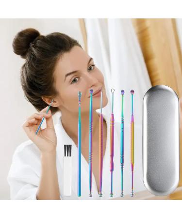 Besreey Ear Cleaner Earwax Removal set Ear Pick Earwax Removal Kit | Ear Pick Earwax Removal Tools Stainless Steel Ear Cleaner Curette With Cleaning Brush And Storage Box For Kid Adult - Buy Online on GoSupps.com