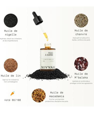 Huile Barbe Homme Bio 50 ml Made In France 5 Huiles Naturelles Dont Nigelle Hydrate Adoucit et Fortifie Soin Barbe Naturel Doux et Sans Effet Gras - Buy Online on GoSupps.com