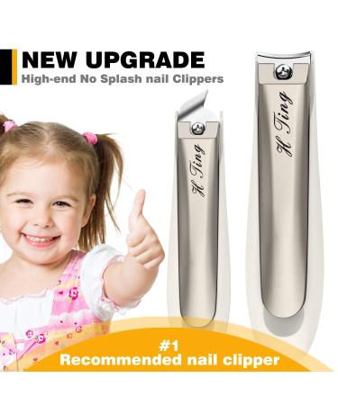 Nail Clipper Set - 3pcs Professional Fingernail and Toenail Clippers with Catcher by HTING - Ideal Gift Trimmer for Women and Men - Buy Online on GoSupps.com