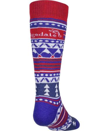 Bridgedale Kid's Merino Ski Socks (2 Pack) - Small Royal/Red - Buy Online on GoSupps.com