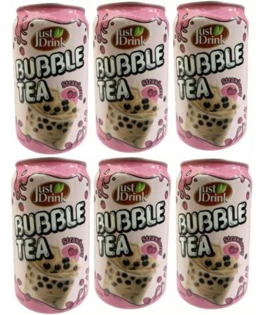 BUBBLE TEA Strawberry Flavour 315ml (Just Drink) (Pack Of 3) Delicious Tasty And Twisty Treat Gift Hamper For Christmas Birthday Easter Gift - Buy Online on GoSupps.com