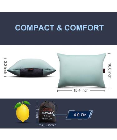 Royalo X-Foam Inflatable Camping Pillow Lite with Washable Cover | Portable Neck & Lumbar Support for Backpacking, Hiking, Travel | Ultralight & Comfortable - Buy Online on GoSupps.com