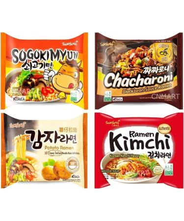 Samyang Korean Assorted Top Spicy Ramen Instant Noodles Challenge (Pack of 5) 5 Different Flavours Selected by CNMART - Buy Online on GoSupps.com