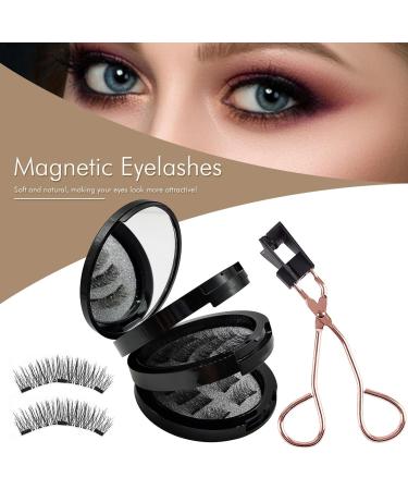 LearnLyrics 1/2 Pcs Magnetic Eyeliner - False Eyelashes Makeup Eyelashes | Soft Artificial Soft False Lashes Kit with short look Easy to Wear fake applicator liner eye for Makeup Eyelashes 2pcs - Buy Online on GoSupps.com