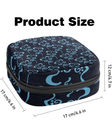 Buy Butterfly Pattern Storage Bags for Women's Bandages | Large Menstrual Cup Cylinder Pocket & Tampon Organizer - Multi-Colored Durable & Stylish - Buy Online on GoSupps.com