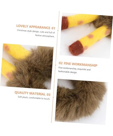 FRCOLOR 1pc Antler Plush Hair Tie Hair Beads for Girls Baby Hair Ties Ponytail Holders for Thick Hair Baby Decor Hair Ties Kids Ring Holders Hair Accessories Manual Child Rubber Band - Buy Online on GoSupps.com