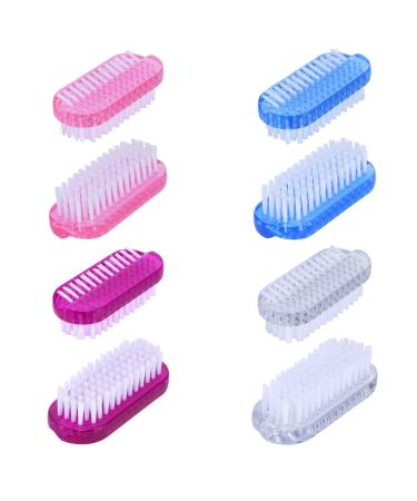 Nail Brushes Fingernail Cleaner Yebeauty 8 pack Dual-sided Hand Scrub Cleaning Brush Hand Finger Toes Scrubbing Brush Pedicure Nail Scrubber
