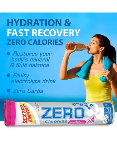 Dextro Energy Zero Calories Pink Grapefruit - Energizing and Refreshing Sports Nutrition Snack - Buy Online on GoSupps.com