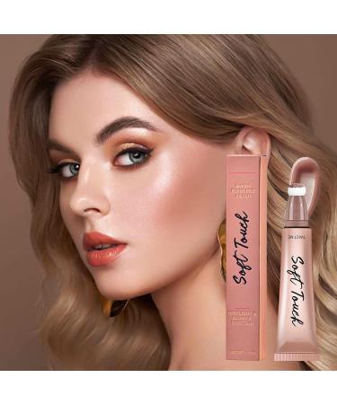 Women Makeup Highlighter Stick | Cheek Cosmetic Liquid Makeup Stick for Highlight - 3D Makeup Highlighter Makeup Stick for Stage C1 Contouring - Buy Online on GoSupps.com