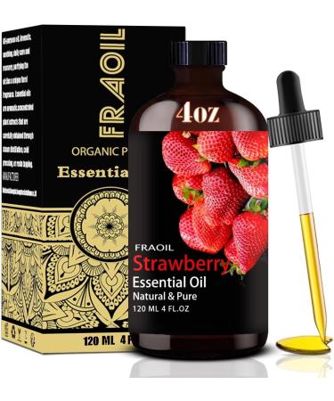 Lotus Essential Oil 16 Fl Oz and Strawberry Essential Oil 4 Fl Oz for Diffuser Humidifier Yoga Cleaning DIY Candle Soap Making Perfume Gift for Essential Oils - Buy Online on GoSupps.com