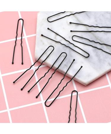 AIEX 50pcs U Shape Hair Pins Set | Secure Hold Clips for Women & Girls | Perfect for Hair Salons | Black Hair Accessories - Buy Online on GoSupps.com