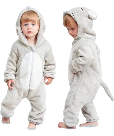 Cooky.D Unisex Winter Hooded Romper Jumpsuit 6-12 Months Mouse Design - Buy Online on GoSupps.com