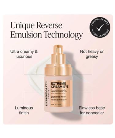 Innbeauty Project Extreme Cream Eye Firming & Contouring Eye Cream with Peptides & Botanicals Refillable 0.5 OZ (15ml) Full Size - Buy Online on GoSupps.com