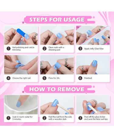 Barbie Pink & Green XXL Press on Nails - Jofay Fashion Designs | False Nails with Glue - 24pcs - Buy Online on GoSupps.com