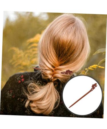Didiseaon Peach Wood Hairpin Wooden Hair Stick Hair Bun Stick Women Hair Accessories Delicate Hair Chopsticks Hair Stick Chopsticks for Hair Women Hair Stick Long Hair Stick - Buy Online on GoSupps.com