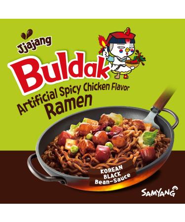 Samyang Buldak Chicken Stir Fried Ramen Jjajang Spicy 4.94 Oz (Pack of 5) - Buy Online on GoSupps.com