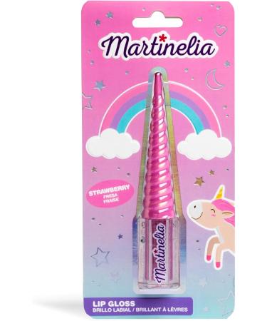 MARTINELIA - Unicorn Gloss For Kids - Flavored Lip Gloss For Girls - Non-Toxic Kids Makeup - Random Strawberry or Blueberry Model - 1 unit - Buy Online on GoSupps.com