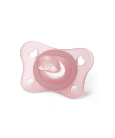 Chicco PhysioForm Silicone Pacifier Set for 2-6 Months | Promotes Healthy Mouth Development | 2 Pieces Pink - Buy Online on GoSupps.com