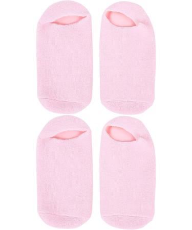 4 Pieces Moisturizing Gel Socks | Essential Oil Foot Care for Cracked Dry Feet - Beauty Salon Quality - Buy Online on GoSupps.com