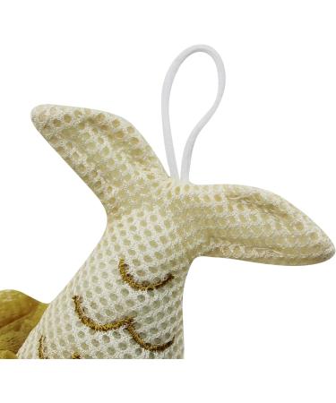 Buy Yellow Mermaid Bath Shower Loofah Sponge - Soft Mesh Pouf Body Scrubber for a Refreshing Bath Experience | International Shipping Available - Buy Online on GoSupps.com