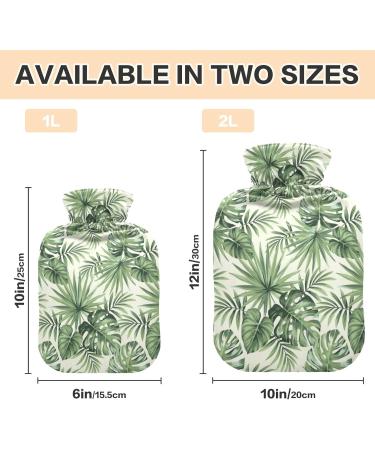 Buy 2L Tropical Palm Leaves Hot Water Bottle | Pain Relief & Winter Hand Feet Warmer International Shipping - Buy Online on GoSupps.com