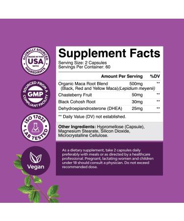 Complete Perimenopause Supplement for Women - Multibenefit Menopause Relief for Women with Maca Root Vitex Berry & Black Cohosh for Hot Flashes Night Sweats Hormone Balance and Mood Support (2 Month) - Buy Online on GoSupps.com