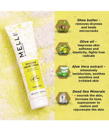 Melli Hand Cream Musc Fresh intensive care for very damaged hands Camomile fragrance highly hydrates - Buy Online on GoSupps.com