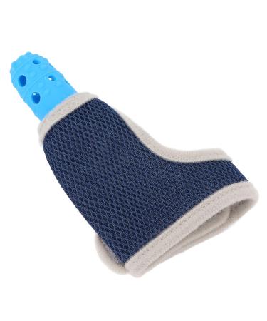 Baby Finger Protector & Teething Ring - Breathable Silicone Glove in Blue for Anti-Thumb Sucking Protection - Buy Online on GoSupps.com