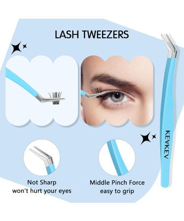 KevKev Lash Tweezers Set | 3 in 1 Eyelash Applicator Tool & Lash Brush for Perfect False Lashes | International Shipping Available - Buy Online on GoSupps.com