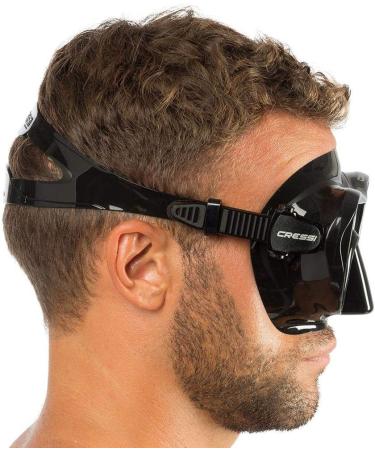 Cressi Scuba Diving Snorkeling Frameless Mask - Black - Single Lens - Buy Online on GoSupps.com
