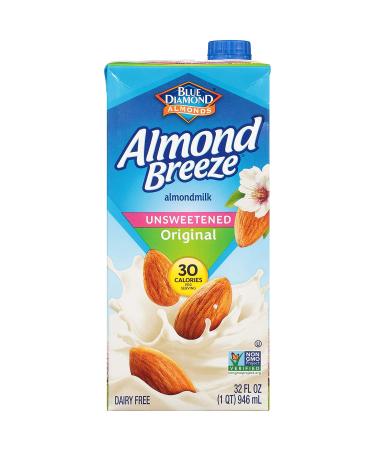 Almond Breeze Dairy Free Almondmilk Unsweetened Original 32 Oz Boxes  6 Count Original Unsweetened 1 Count (Pack of 6) - Buy Online on GoSupps.com