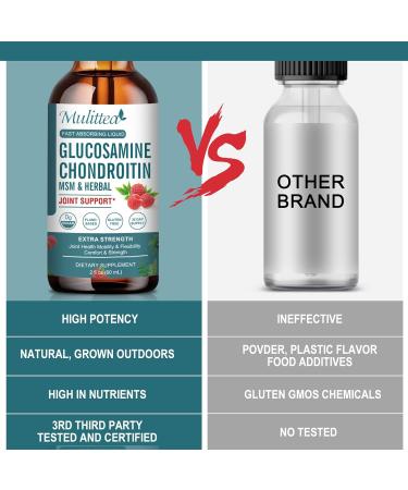 (2 Pack) Glucosamine Chondroitin MSM Liquid Drops - Extra Strength Joint Support Supplement with Elderberry  Boswelia  Bromelain  Hyaluronic Acid - Antioxidant Immune Support for Adults  Men & Women - Buy Online on GoSupps.com