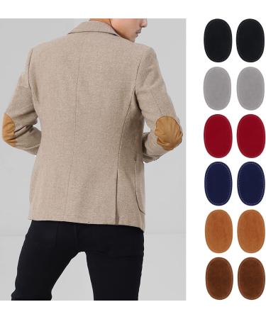 Suede Brown Fabric Oval Elbow Knee Patches - 2Pcs Sew-On Repair Craft Supply - Buy Online on GoSupps.com