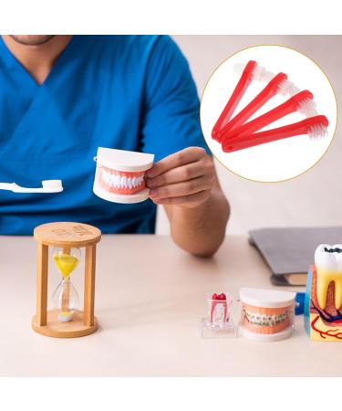 Minkissy 4-Piece Dual Head Toothbrush Set | Hard Prosthesis Cleaning Brushes for Dentures | Effective Denture Care & Oral Hygiene - Buy Online on GoSupps.com