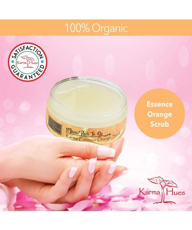 Karma Organic Essence Orange Scrub- prevents moisture loss and softens the skin - Buy Online on GoSupps.com