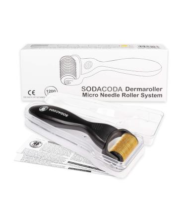Sodacoda Derma-Roller – 1200 micro needles – Against stretch marks, cellulite, hair loss, hyperpigmentation, needle length: 2 mm