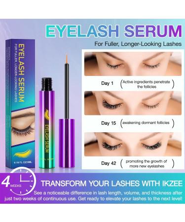 Meifenla Eyelash serum eyelash growth serum eyelash serum for longer thicker and fuller stronger growth 5 ml - Buy Online on GoSupps.com