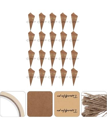 Alipis 50pcs Cone Cake Tube Flower Wrapping Paper Wrapping Paper Black Kraft Paper Cones Flowers Cutter Kraft Paper Color 15x15x0.1cm - Buy Online on GoSupps.com