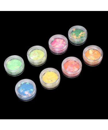 Nail Glitter Sequins Nail Flakes 8 Boxes Nail Accessories Cute Beautiful for Home for Salon - Buy Online on GoSupps.com
