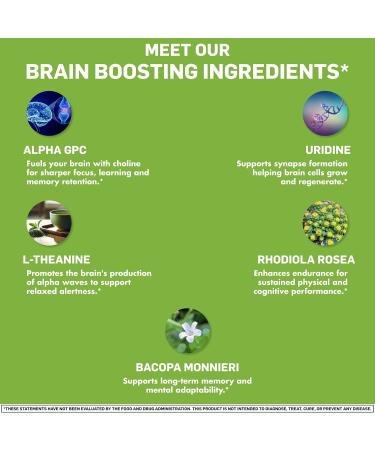 Off Meta Nootropics The Gigachad Stack Foundational Nootropic for Focus Memory & Motivation | for Gamers Students & Professionals | Alpha GPC Uridine Bacopa | Made in USA | 120 Capsules - Buy Online on GoSupps.com